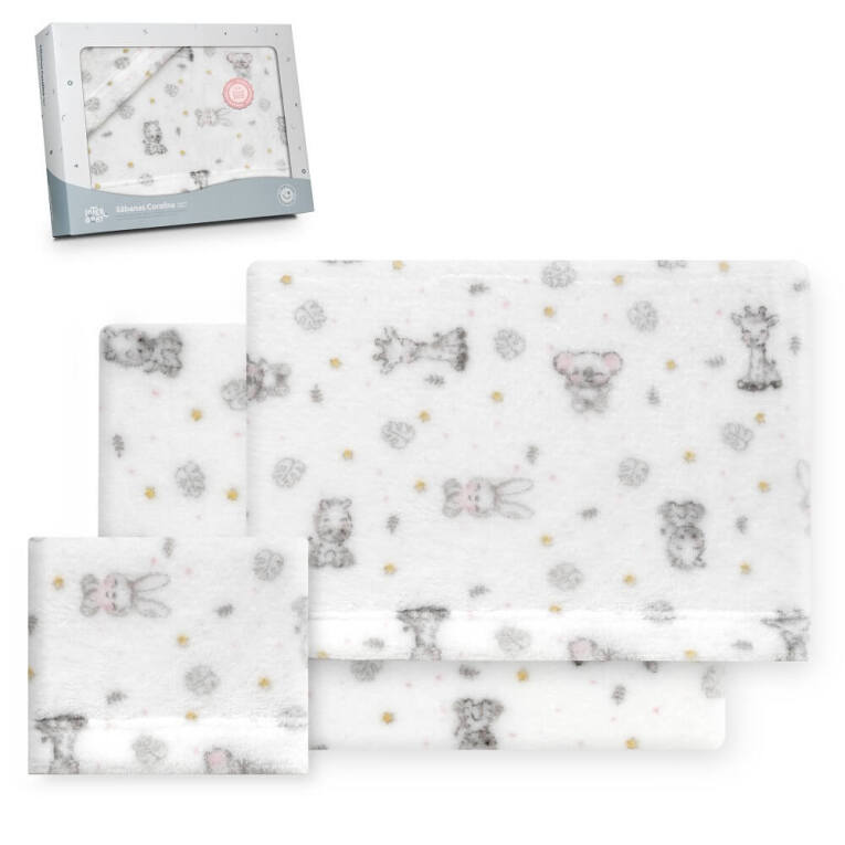 GOTEXTIL | TRIPTICO CUNA CORALINA ESTAMPADO KOALA INTERBABY